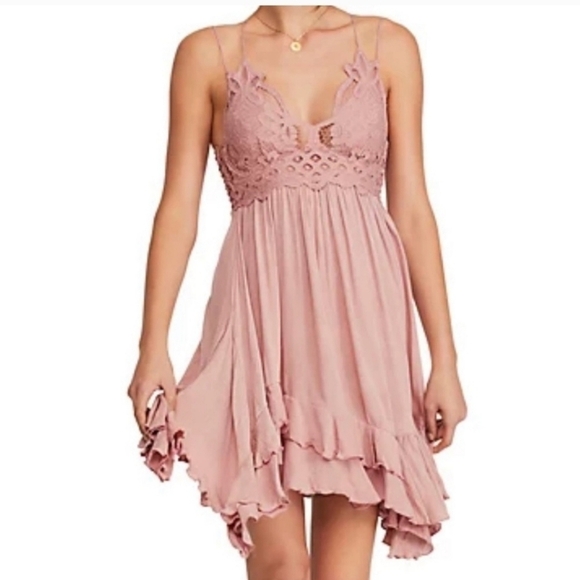 Free People Adella Slip Dress in  Ballet Rose• XS - Picture 6 of 13